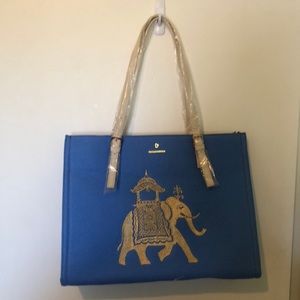 NWT Spartina 449 Purse with elephant embroidery
